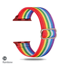 Load image into Gallery viewer, Nylon Strap for Apple watch band 44mm 40mm 38mm 42mm ultra 49mm SOLO LOOP bracelet correa iwatch series 7 SE 6 5 4 8 45mm 41mm