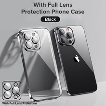Load image into Gallery viewer, Joyroom Plating Phone Case For iPhone 14 13 12 Pro Max Soft TPU Clear Case Shockproof with Lens film Full Protection