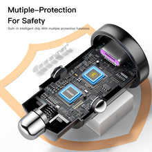 Load image into Gallery viewer, Essager 30W USB Car Charger Quick Charge4.0 QC PD 3.0 SCP 5A USB Type C Car Fast Charging For iPhone 14 13 Huawei Samsung Xiaomi