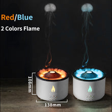 Load image into Gallery viewer, REUP Volcanic Flame Aroma Diffuser Essential Oil 360ml Portable Air Humidifier with Cute Smoke Ring Night Light Lamp Fragrance
