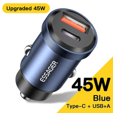 Load image into Gallery viewer, Essager 30W USB Car Charger Quick Charge4.0 QC PD 3.0 SCP 5A USB Type C Car Fast Charging For iPhone 14 13 Huawei Samsung Xiaomi