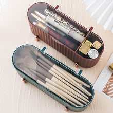 Load image into Gallery viewer, Desktop Cosmetics Storage Box Dust-proof Makeup Organizer For Cotton Pads Swabs Beauty Egg Holder Bathroom Jewelry Organizer