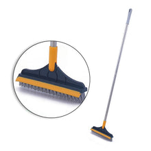 Load image into Gallery viewer, 2 in 1 Adjustable V-Shape Cleaning Brush Floor Scrub Magic Broom with Long Handle and Squeegee Household Tile Window Clean Tools