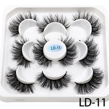 Load image into Gallery viewer, New 5Pairs 15-25mm 3D Mink Lashes Natural False Eyelashes,Extension eyelashes