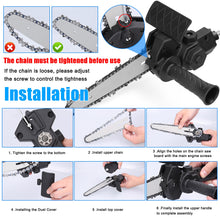 Load image into Gallery viewer, 6 Inch Electric Drill Modified To Electric Chainsaw Attachment Electric Chainsaws Accessory Modification Tool Woodworking Tool