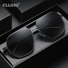 Load image into Gallery viewer, CLLOIO New Fashion Aluminum Photochromic Sunglasses Men Polarized Sun Glasses Chameleon Anti-glare Driving Oculos de sol