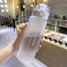 Load image into Gallery viewer, Water Bottle Sport for Adults and Children, Men Women Transparent Water Bottle Made of Edible-grade Plastic.