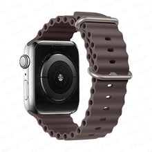 Load image into Gallery viewer, Ocean for Apple watch band 49mm 44mm 40mm 45mm 41mm 42mm 38mm correa silicone bracelet iWatch series 7 6 4 5 3 se Ultra 8 Strap