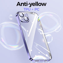 Load image into Gallery viewer, Joyroom Plating Phone Case For iPhone 14 13 12 Pro Max Soft TPU Clear Case Shockproof with Lens film Full Protection