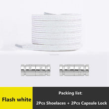 Load image into Gallery viewer, Rainbow Elastic Laces Sneaker No Tie Shoe laces New Capsule Lock Shoelaces without ties Kids Adult Quick Flat Shoelace for Shoes