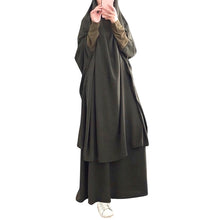 Load image into Gallery viewer, Etosell Women Hooded Muslim Hijab Dress Eid Prayer Garment Jilbab Abaya Long Khimar Full Cover Ramadan Gown Abayas Islamic Cloth