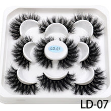 Load image into Gallery viewer, New 5Pairs 15-25mm 3D Mink Lashes Natural False Eyelashes,Extension eyelashes