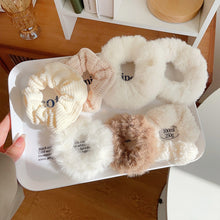 Load image into Gallery viewer, 7 Pcs/Set Women Hair Scrunchies Velvet Solid Color Hair Band for Girls Ponytail Holder Rubber Bands Hair Ties Hair Accessories