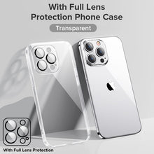 Load image into Gallery viewer, Joyroom Plating Phone Case For iPhone 14 13 12 Pro Max Soft TPU Clear Case Shockproof with Lens film Full Protection