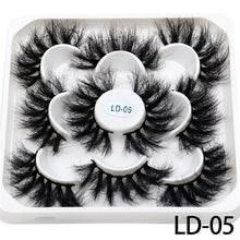 Load image into Gallery viewer, New 5Pairs 15-25mm 3D Mink Lashes Natural False Eyelashes,Extension eyelashes