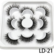 Load image into Gallery viewer, New 5Pairs 15-25mm 3D Mink Lashes Natural False Eyelashes,Extension eyelashes