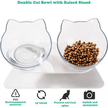 Load image into Gallery viewer, Non-slip Cat Bowl Double Pet Bowls With Raised Stand High Foot Pet Food and Water Bowls For Cats Dogs Feeders Bowl Pet Supplies