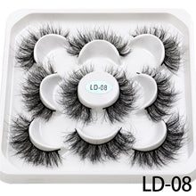 Load image into Gallery viewer, New 5Pairs 15-25mm 3D Mink Lashes Natural False Eyelashes,Extension eyelashes