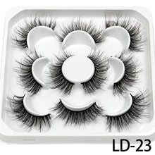 Load image into Gallery viewer, New 5Pairs 15-25mm 3D Mink Lashes Natural False Eyelashes,Extension eyelashes