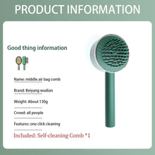 Load image into Gallery viewer, Massage Comb Hair Brush Air Cushion One-Key Self Cleaning Hair Comb Professional Detangling Scalp Air Bag Combs For Hair