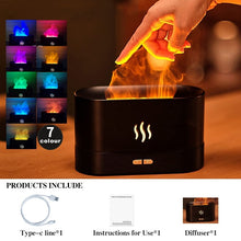 Load image into Gallery viewer, REUP Flame Aroma Diffuser Air Humidifier Ultrasonic Cool Mist Maker Fogger LED Essential Oil Jellyfish Difusor Fragrance Home