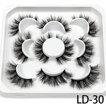 Load image into Gallery viewer, New 5Pairs 15-25mm 3D Mink Lashes Natural False Eyelashes,Extension eyelashes