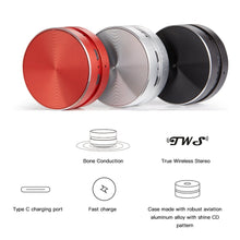 Load image into Gallery viewer, Hot Bone Conduction Speaker Bluetooth TWS Stereo Dual Sound Channels Mini Audio Box HumbirdSpeaker with HD Call FM Radio