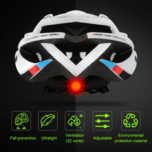 Load image into Gallery viewer, Ultralight Cycling Safety Helmet Outdoor Motorcycle Bicycle Taillight Helmet Mountain Road Bike Helmet Hard Hat Cycling Equipmenr