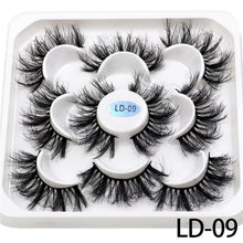 Load image into Gallery viewer, New 5Pairs 15-25mm 3D Mink Lashes Natural False Eyelashes,Extension eyelashes