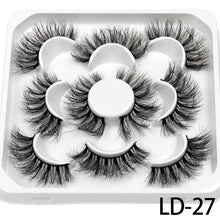 Load image into Gallery viewer, New 5Pairs 15-25mm 3D Mink Lashes Natural False Eyelashes,Extension eyelashes