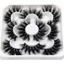 Load image into Gallery viewer, New 5Pairs 15-25mm 3D Mink Lashes Natural False Eyelashes,Extension eyelashes
