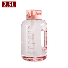 Load image into Gallery viewer, BPA FREE Gallon Sport Bottle Big Capacity Tritan Water Bottle Kettle Drink Bottles Outdoor Fitness Space Cup 2500ML 2.2 Liter
