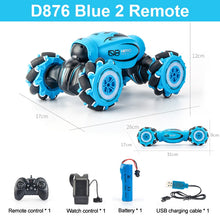 Load image into Gallery viewer, D876 1:16 4WD RC Car Radio Gesture Induction Music Light Twist High Speed Stunt Remote Control Off Road Drift Vehicle Cars Model