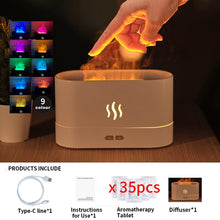 Load image into Gallery viewer, REUP Flame Aroma Diffuser Air Humidifier Ultrasonic Cool Mist Maker Fogger LED Essential Oil Jellyfish Difusor Fragrance Home