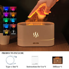 Load image into Gallery viewer, REUP Flame Aroma Diffuser Air Humidifier Ultrasonic Cool Mist Maker Fogger LED Essential Oil Jellyfish Difusor Fragrance Home