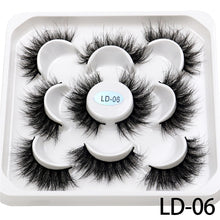 Load image into Gallery viewer, New 5Pairs 15-25mm 3D Mink Lashes Natural False Eyelashes,Extension eyelashes