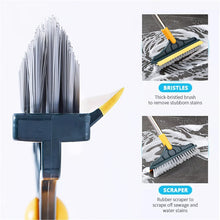Load image into Gallery viewer, 2 in 1 Adjustable V-Shape Cleaning Brush Floor Scrub Magic Broom with Long Handle and Squeegee Household Tile Window Clean Tools
