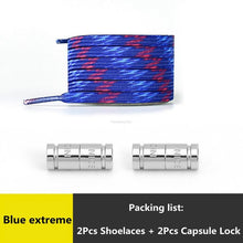 Load image into Gallery viewer, Rainbow Elastic Laces Sneaker No Tie Shoe laces New Capsule Lock Shoelaces without ties Kids Adult Quick Flat Shoelace for Shoes