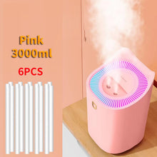 Load image into Gallery viewer, 3L Air Humidifier Essential Oil Aroma Diffuser Double Nozzle With Coloful LED Light Ultrasonic Humidifiers Aromatherapy Diffuser