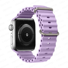 Load image into Gallery viewer, Ocean for Apple watch band 49mm 44mm 40mm 45mm 41mm 42mm 38mm correa silicone bracelet iWatch series 7 6 4 5 3 se Ultra 8 Strap