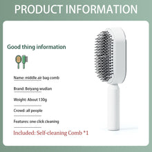 Load image into Gallery viewer, Massage Comb Hair Brush Air Cushion One-Key Self Cleaning Hair Comb Professional Detangling Scalp Air Bag Combs For Hair