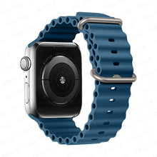 Load image into Gallery viewer, Ocean for Apple watch band 49mm 44mm 40mm 45mm 41mm 42mm 38mm correa silicone bracelet iWatch series 7 6 4 5 3 se Ultra 8 Strap