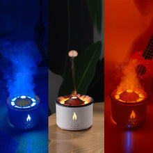 Load image into Gallery viewer, REUP Volcanic Flame Aroma Diffuser Essential Oil 360ml Portable Air Humidifier with Cute Smoke Ring Night Light Lamp Fragrance