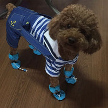 Load image into Gallery viewer, 4pcs Waterproof Pet Dog Shoes Anti-slip Rain Snow Boot Footwear Thick Warm For Small Cats Dogs Puppy Dog Socks Booties