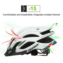 Load image into Gallery viewer, Ultralight Cycling Safety Helmet Outdoor Motorcycle Bicycle Taillight Helmet Mountain Road Bike Helmet Hard Hat Cycling Equipmenr