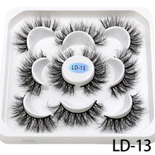 Load image into Gallery viewer, New 5Pairs 15-25mm 3D Mink Lashes Natural False Eyelashes,Extension eyelashes