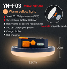 Load image into Gallery viewer, ZK30 9900mAh LED Tent Light Rechargeable Lantern Portable Emergency Night Market Light Outdoor Camping Bulb Lamp Flashlight Home