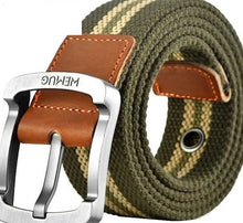 Load image into Gallery viewer, Men's Canvas Work Belt Labor Insurance Pin Buckle Belt