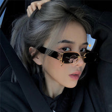 Load image into Gallery viewer, Female Sunglasses Korean Style Trendy Earrings Square Glasses