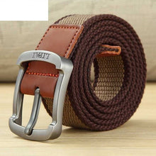 Load image into Gallery viewer, Men's Canvas Work Belt Labor Insurance Pin Buckle Belt